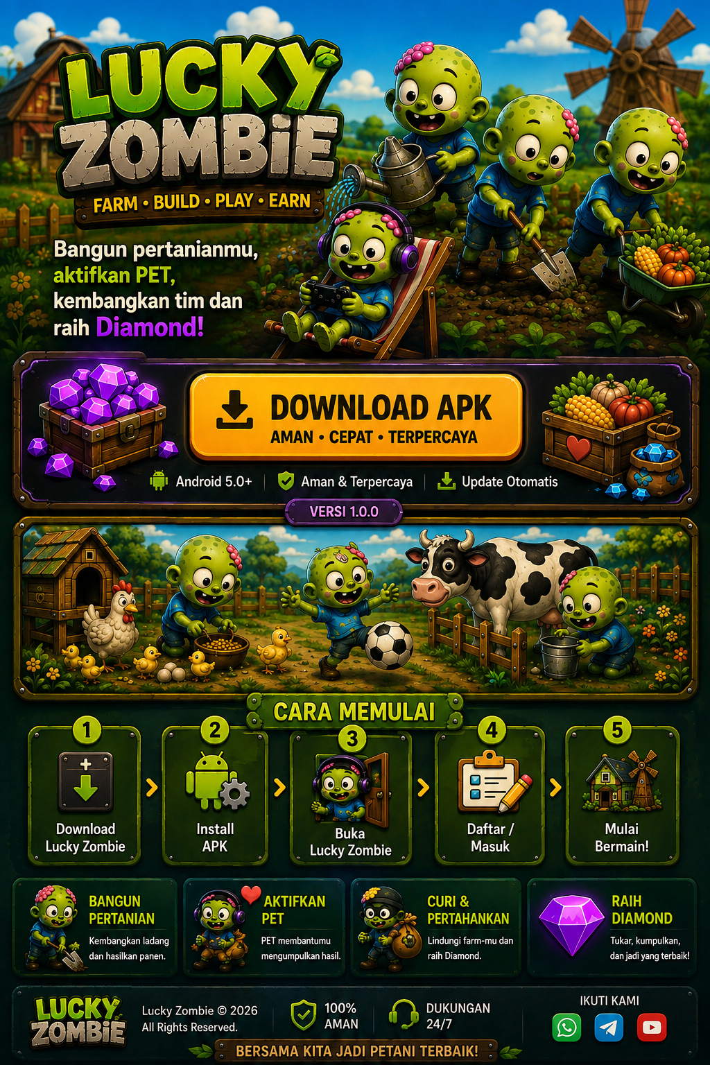 Lucky Zombie — Farm Build Play Earn